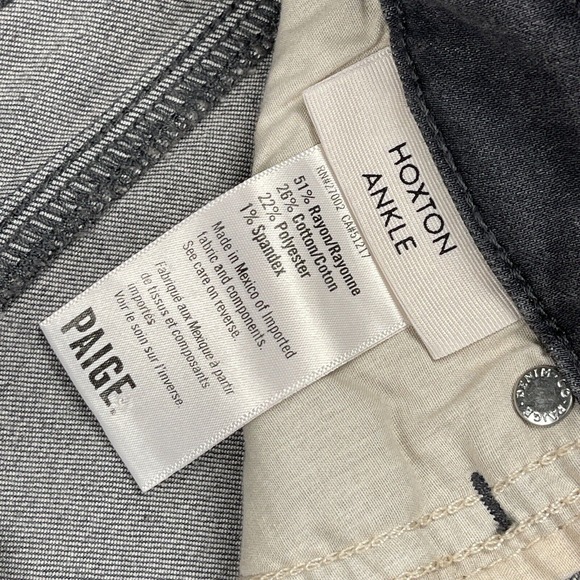 Paige Jeans Womens‎ 27 Gray Hoxton Ankle Skinny Casual Preppy Ladies Pants - Picture 10 of 16